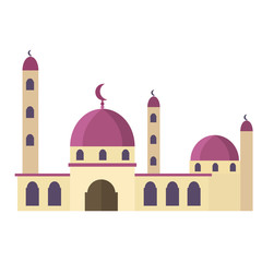 illustration mosque background template