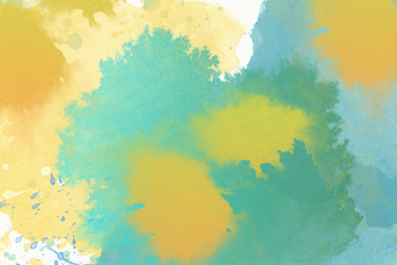 Naklejka na ściany i meble colorful splashes of paint on white background