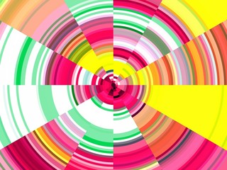 Obraz premium Circlesparkling abstract background, colorful hypnotic texture and lights