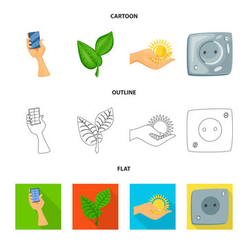 Vector illustration of innovation and technology  icon. Collection of innovation and nature  vector icon for stock.