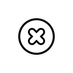 Obraz premium Close vector icon. Delete icon. remove, cancel, exit symbol