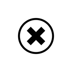 Close vector icon. Delete icon. remove, cancel, exit symbol