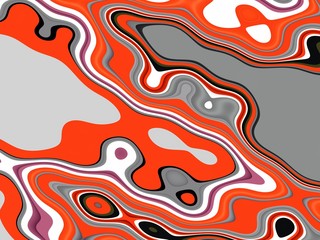 Lines in movement abstract background, colors and playful shapes