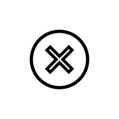 Close vector icon. Delete icon. remove, cancel, exit symbol