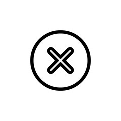 Close vector icon. Delete icon. remove, cancel, exit symbol
