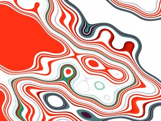 Lines in movement, playful shapes and geometries with vivid colors