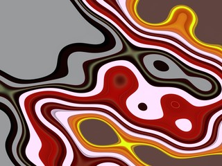 Lines in movement, playful shapes and geometries with vivid colors