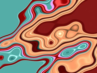 Lines in movement, playful shapes and geometries with vivid colors