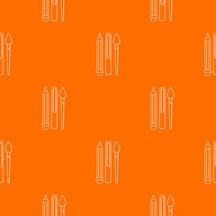 Stationery pattern vector orange for any web design best
