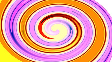 Spiral lines in movement, colorful abstract background