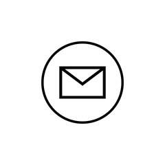 Mail icon vector. E-mail icon. Envelope illustration. Message