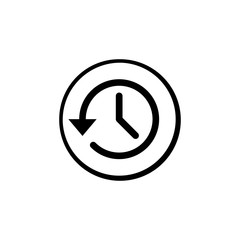 History icon vector. History line icon