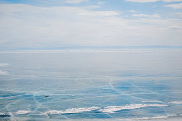 Obraz premium Wonderful ice on the Baikal lake