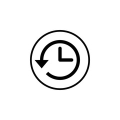 History icon vector. History line icon