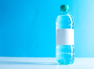Plastic bottle of drinking water