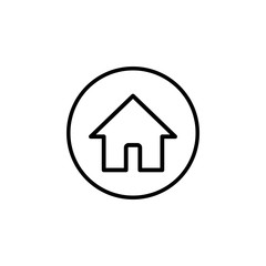 Home icon vector. House vector icon