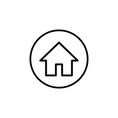 Home icon vector. House vector icon