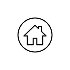 Home icon vector. House vector icon