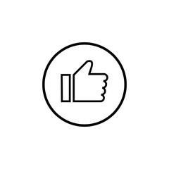 like icon vector. Thumbs up icon. social media icon. Like and dislike icon. Thumbs up and thumbs down