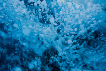 Wonderful ice on the Baikal lake