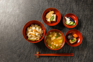 精進料理　Buddhist cuisine (vegetarian cuisine of Japan