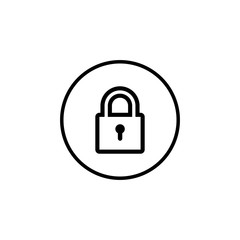 Lock icon vector. Encryption icon. Lock Icon in trendy flat style isolated. Security symbol