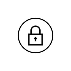 Lock icon vector. Encryption icon. Lock Icon in trendy flat style isolated. Security symbol