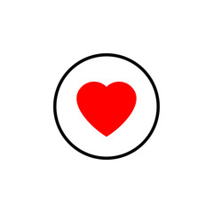 Heart icon vector. Heart vector icon. Like icon vector