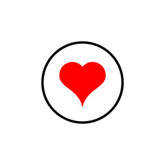 Heart icon vector. Heart vector icon. Like icon vector