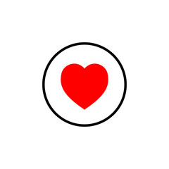 Heart icon vector. Heart vector icon. Like icon vector