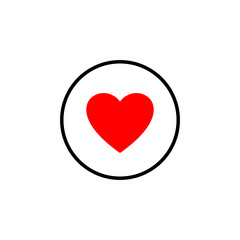 Heart icon vector. Heart vector icon. Like icon vector