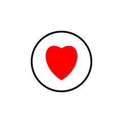 Heart icon vector. Heart vector icon. Like icon vector