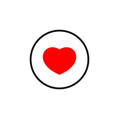 Heart icon vector. Heart vector icon. Like icon vector