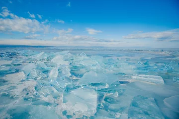 Fotobehang Wonderful ice on the Baikal lake © Александра Малышева