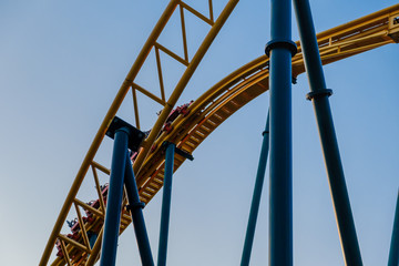 Scary Fun On An Upsidedown Roller Coaster