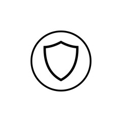 Shield icon vector. Protection icon vector. Security vector icon