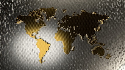 South America market map, gold and silver investment opportunities