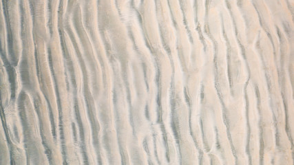 Aerial top view, The surface of the sand beach background ,Wallpaper