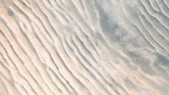 Aerial top view, The surface of the sand beach background ,Wallpaper
