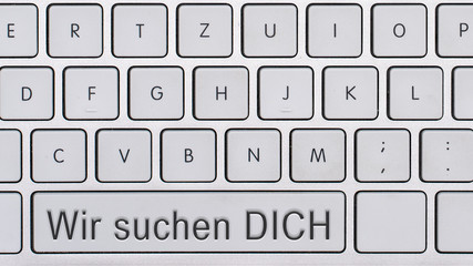 Ausschreibung: Wir suchen Dich - Tastatur