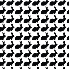 Seamless texture with easter bunnies