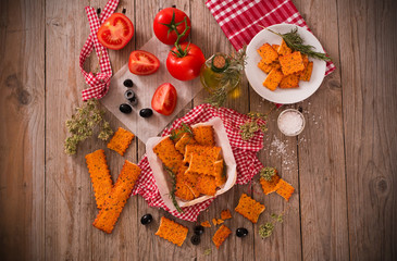 Tomato crackers. 