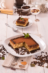 Tiramisu cake. 