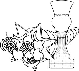 Masonic symbol of President of Stewards, Craft Lodge Officers Collar Jewel
