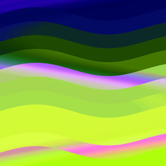 Blue green pink yellow fluid lines, soft abstract background