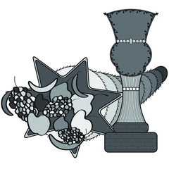 Masonic symbol of President of Stewards, Craft Lodge Officers Collar Jewel