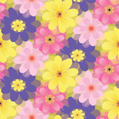 Decorative floral pattern background texture fabric Wallpaper on abstract motifs