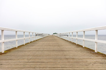 Obraz premium wooden pier on the sea