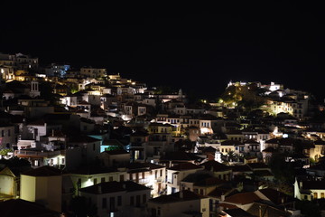 Fototapeta na wymiar Skopelos at night