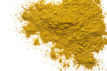 Hops suneli spice heap isolated on white